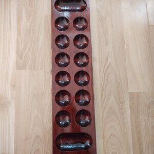 KALAH GAME COMPANY REAL WOOD GAMEBOARD 1963 REPLACEMENT